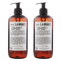 L:A BRUKET Hand & Body Wash 069 Lemongrass 2-pack