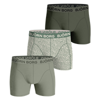 BJÖRN BORG Boxershorts 3-pack grey/green depths