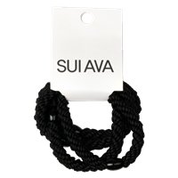 SUI AVA Basic Essentials -hiuslenkit Black 4-pack