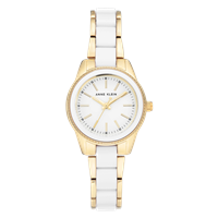 ANNE KLEIN Modeklocka White / gold-tone