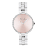 CALVIN KLEIN Klocka med ljuvt rosa urtavla Stainless steel bracelet