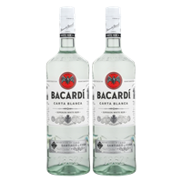 BACARDI Rum Carta Blanca 2-pack