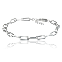 ZAZA & LILI Länkat armband Rhodium plated