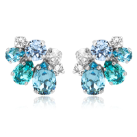CAROLINE SVEDBOM Katie korvakorut Sea breeze combo / rhodium