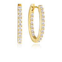 SIF JAKOBS Ellisse Piccolo øreringe 18k gold plated
