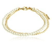 PILGRIM Armband 3-in-1 Gold plated / pearls