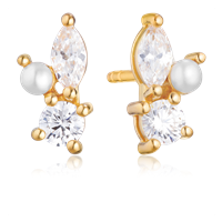 SIF JAKOBS Adria Tre Piccolo øreringe 18k gold plated