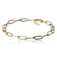 ZAZA & LILI Link kædearmbånd Gold plated
