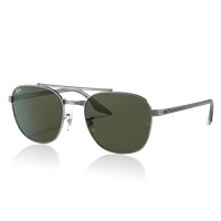 RAY-BAN® Ray-Ban® Men's Metal Solglasögon Gunmetal, green lenses