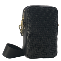 CEANNIS Pine iPhone -laukku Black vegan leather