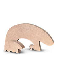 INUK DESIGN Træfigurer - isbjørne