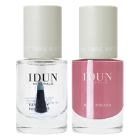 IDUN MINERALS Nail Polish & Top Coat Set Anhydrit