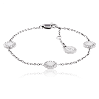 TOMMY HILFIGER Rannekoru Stainless steel / crystals