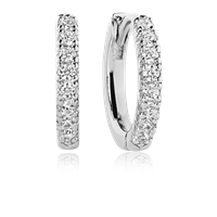 SIF JAKOBS Ellera Medio korvakorut White / rhodium sterling silver 925