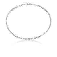 SIF JAKOBS Ellera rannekoru White / rhodium sterling silver 925