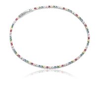 SIF JAKOBS Ellera rannekoru Multicolored / rhodium sterling silver 925