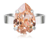 CAROLINE SVEDBOM Mini Drop sormus Silk / rhodium