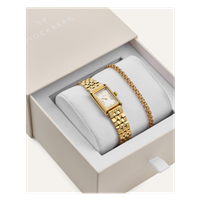 MOCKBERG Timeless Watch & Darling Bracelet 18K PVD gold plated