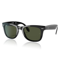 RAY-BAN® Ray-Ban® Wayfarer Folding Classic Aurinkolasit Black, green lenses