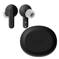 SUDIO A3 Pro ANC nappikuulokkeet Black