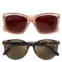 HAVE A LOOK Solbriller med styrke 2-pack Champagne/Tortoise +2,5