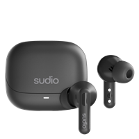 SUDIO C8 true langattomat nappikuulokkeet Black
