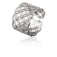 ZAZA&LILI Enlace Ring Rhodium plated